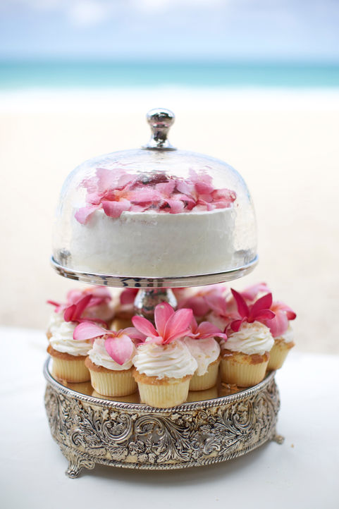 Hawaii wedding cake