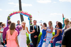 flowers with white wedding Arch 44