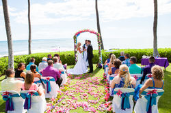 flowers with white wedding Arch 24