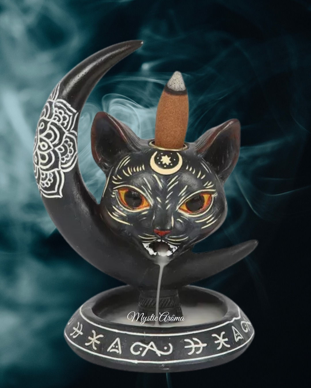 Porte encens à refoulement Familier de la sorcière