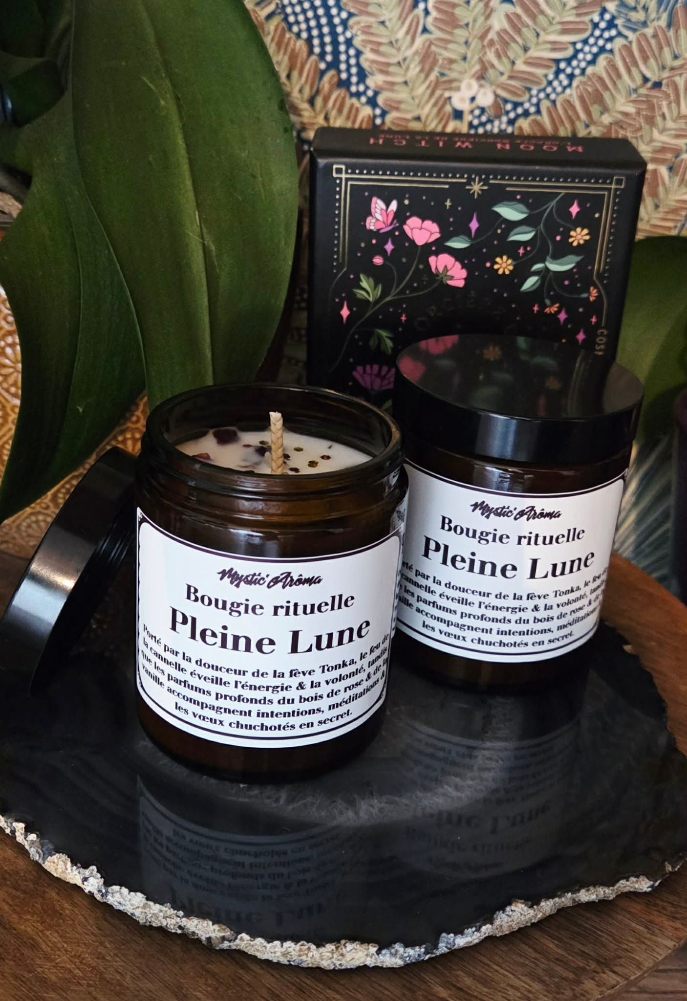 Bougie parfumée rituelle "Rituel de Pleine Lune"