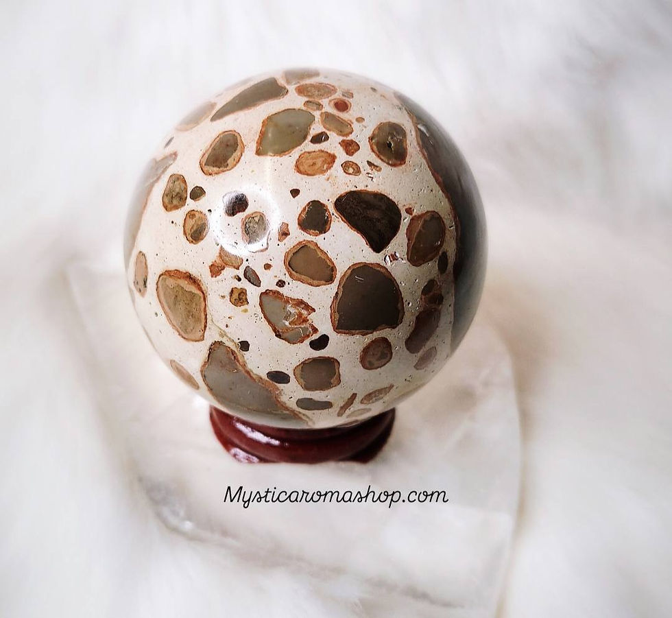 Sphère en Jaspe Léopard