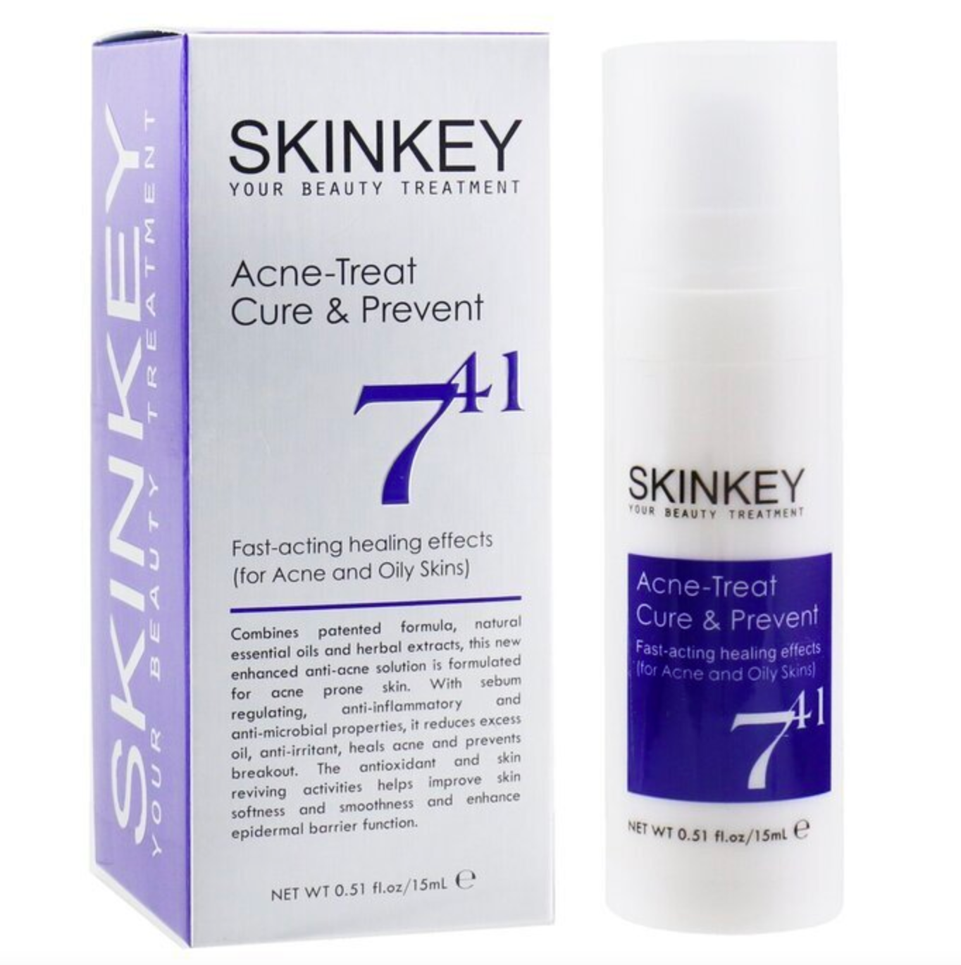 Skinkey Acne-Treat Cure & Prevent 特效消炎抗菌治療暗瘡精華 15ml