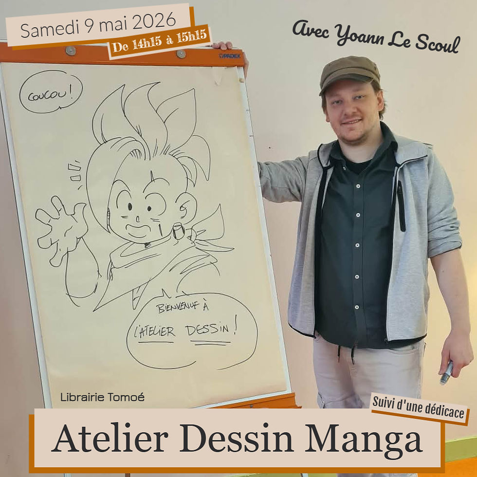 ATELIER DESSIN MANGA avec le mangaka Yoann LE SCOUL