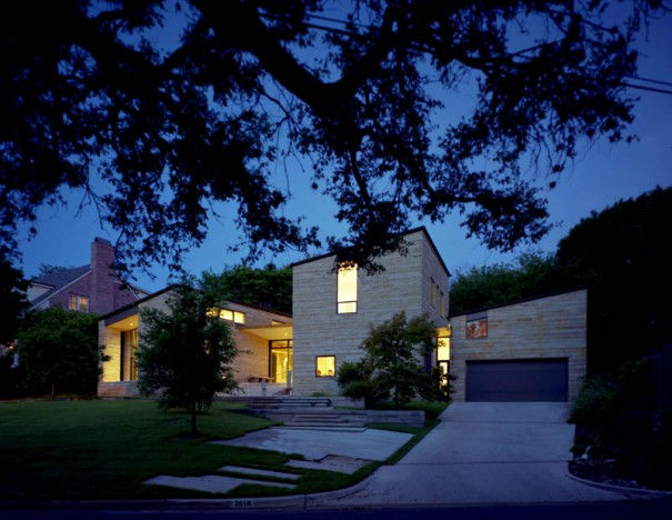 facade evening - east