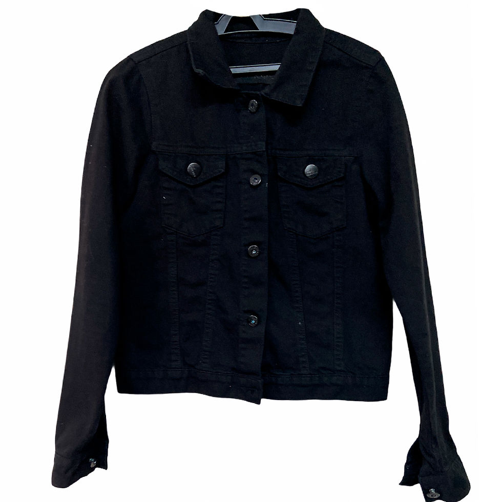 Jaqueta Jeans Preta da Lady Rock