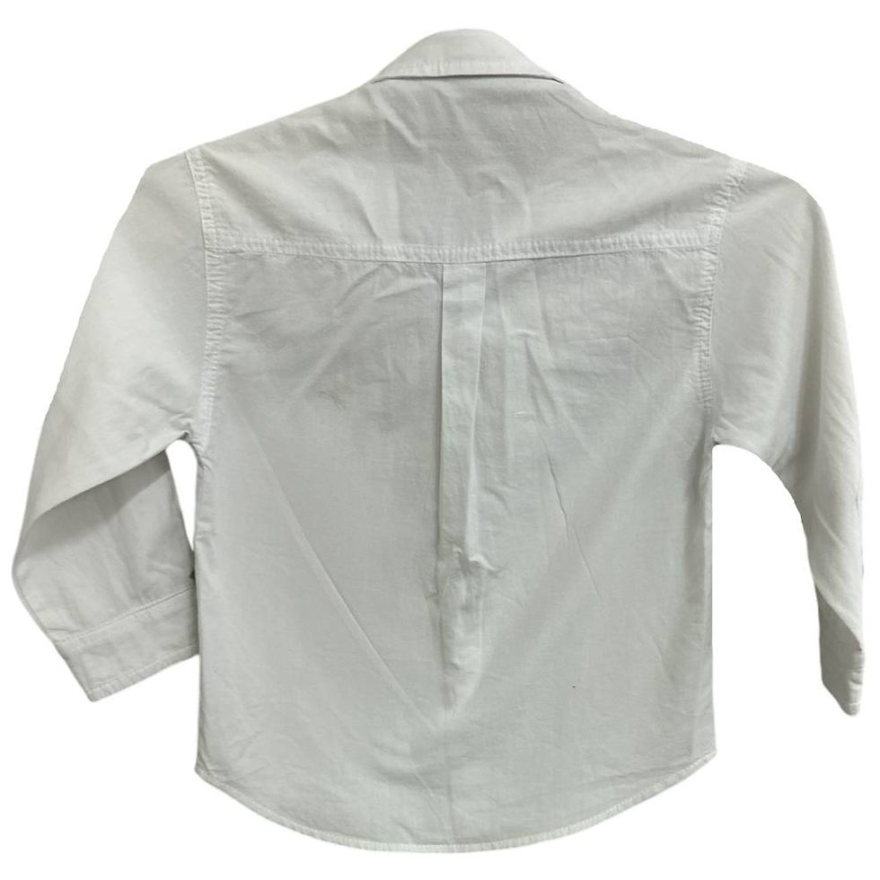 Miniatura: Camisa Infantil Social Branca da Lazy - Tam 3