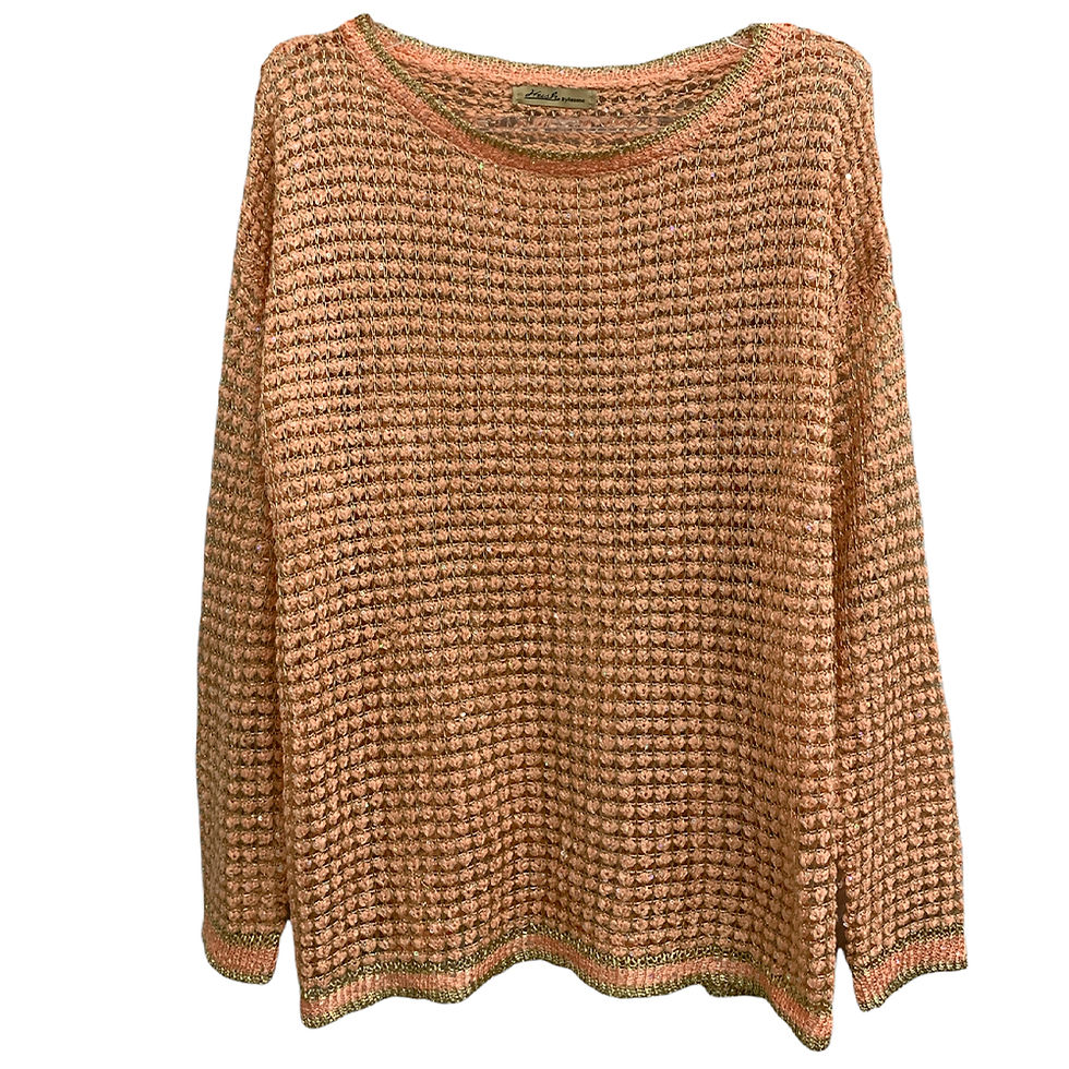 Miniatura: Blusa Rosê Lurex da Hush - Tamanho G
