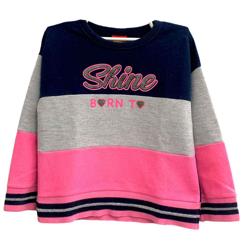 Blusa Moletom Infantil Born To Shine da Kyly - Tamanho 2