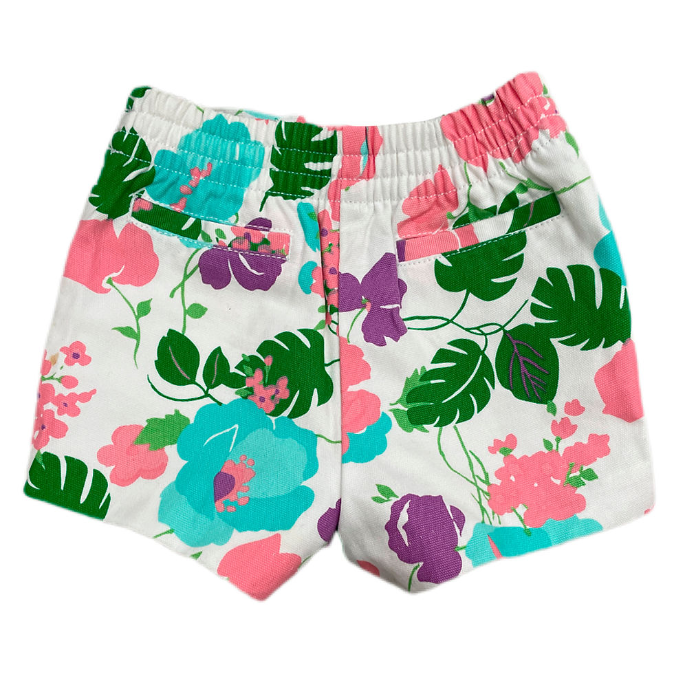 Miniatura: Short Infantil Floral da Janie & Jack - Tamanho 3 - 6 Meses