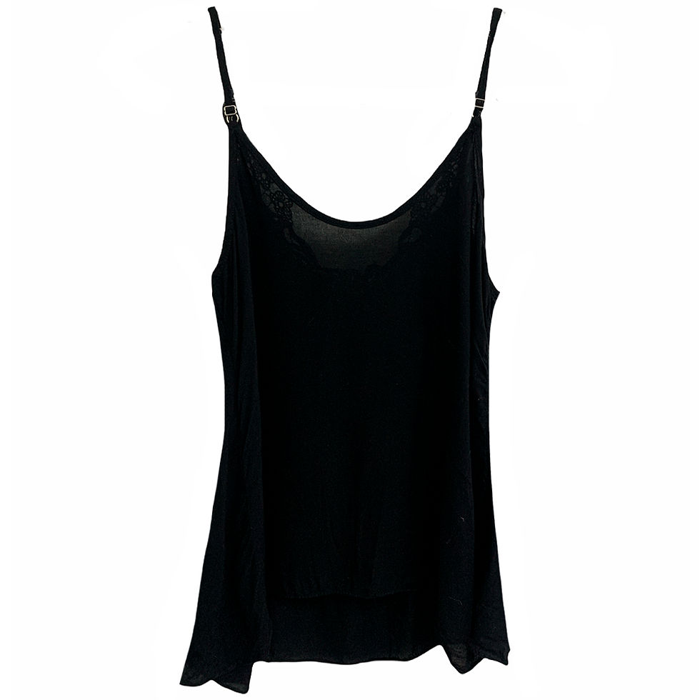 Miniatura: Blusa Alcinha Preto com Renda - Tamanho P
