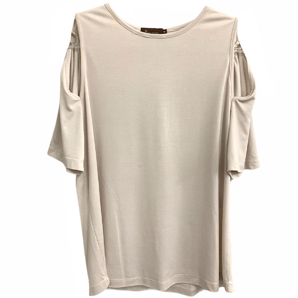 Blusa Ombro Vazado Creme da Paula Meinberg - Tamanho M