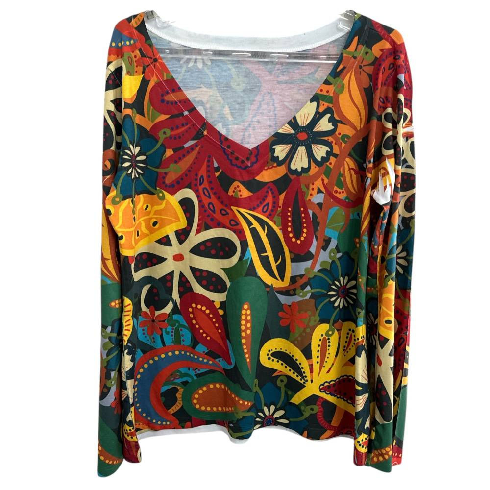 Blusa Manga Longa Estampada - Tam G