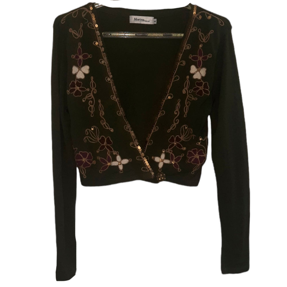 Bolero Verde da Monica Tricot - Tamanho G