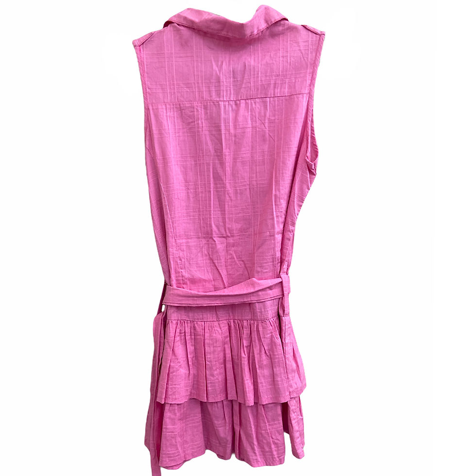 Miniatura: Vestido Rosa Faixa - Tamanho P