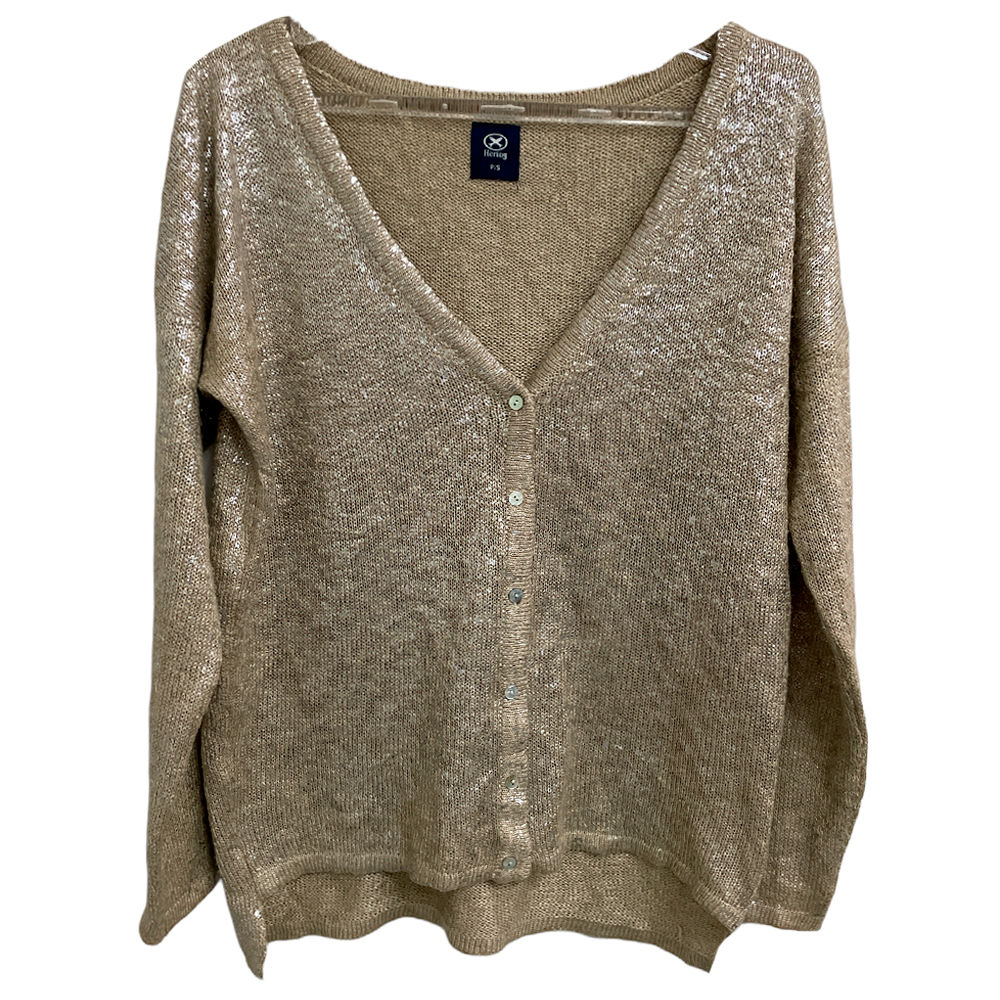 Casaco de Tricot Detalhes em Prata da Hering - Tamanho P