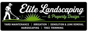 Elite landscaping rectangle logo black background.png