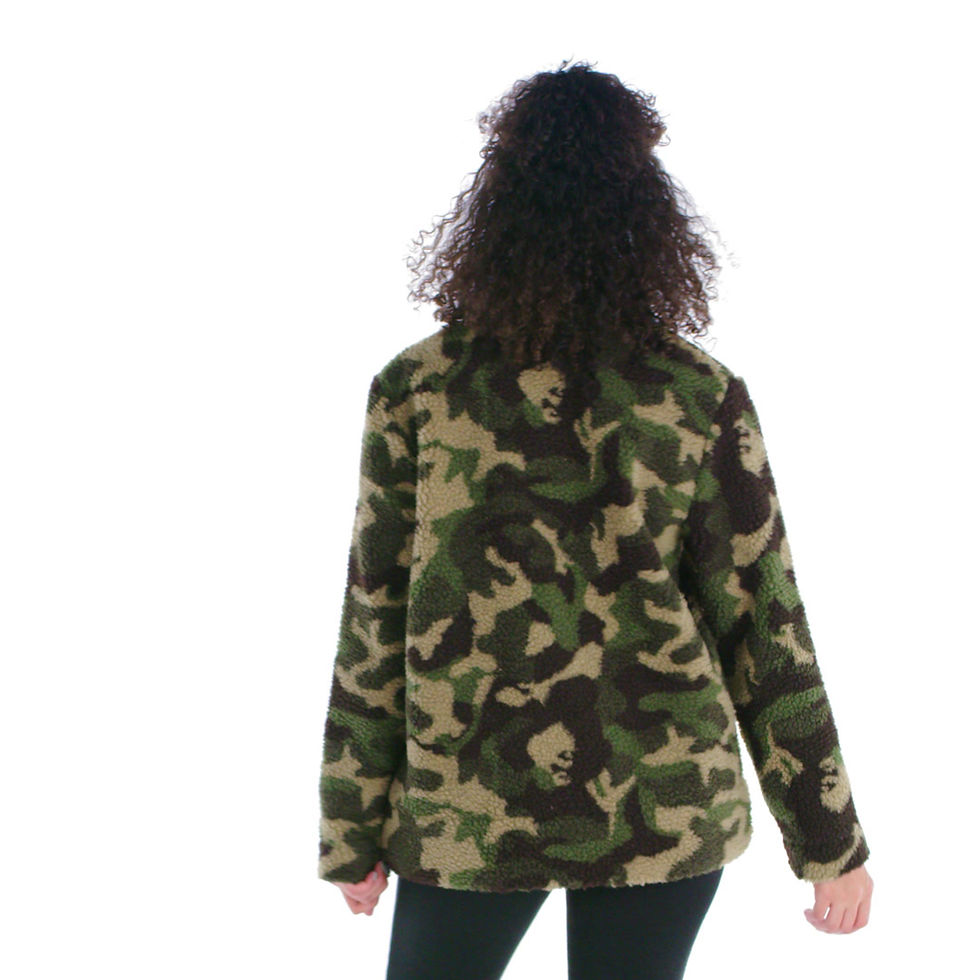 Thumbnail: Green Camo Brady Sherpa Pullover