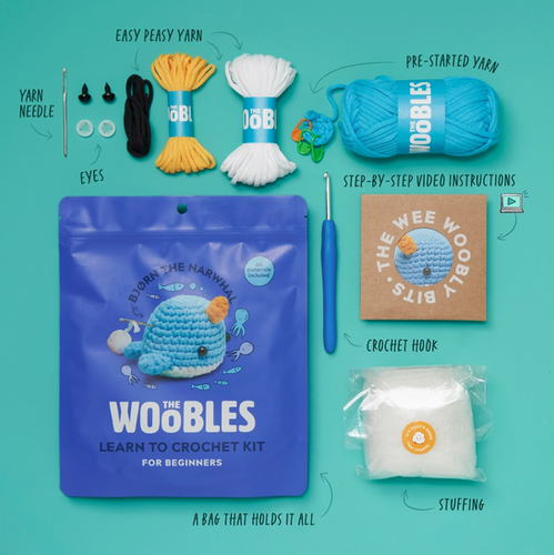 Bjorn the Narwhal Beginner Crochet Kit | GoochlandPharmacy