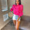 Thumbnail: Transparente pink blouse