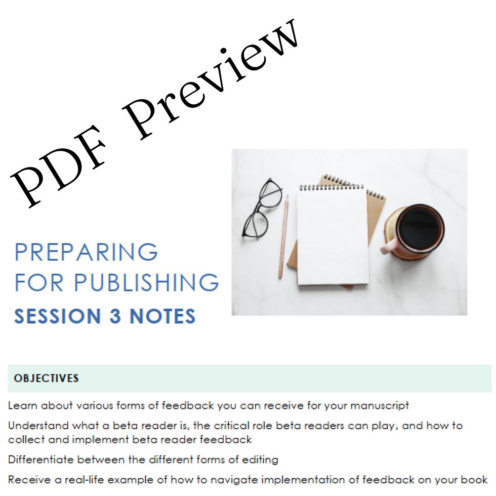 Thumbnail: Preparing for Publishing Session 3