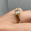 Thumbnail: 2 carat east west marquise half bezel in 14k yellow gold 