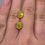 Thumbnail: 2.59 CTW fancy vivid yellow oval lab diamond stud earrings 