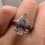 Thumbnail: 2.05 carat f vs2 pear diamond solitaire with hidden halo 