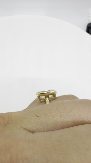 Thumbnail: 3.09 carat E VS1 emerald cut lab diamond bezel solitairee 