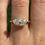 Thumbnail: 2 carat east west marquise half bezel in 14k yellow gold 
