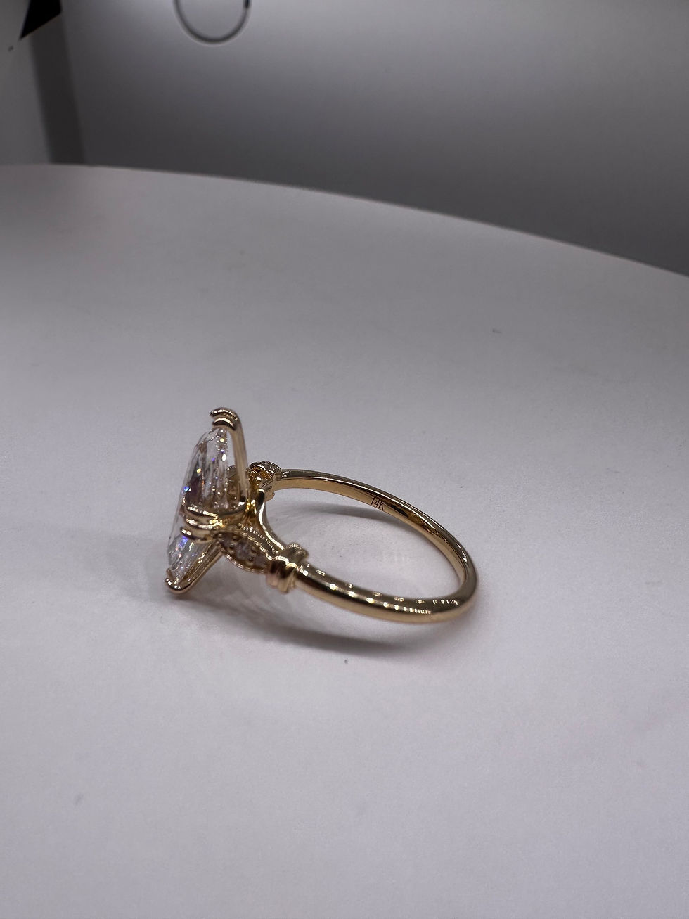 Thumbnail: 2.22 carat E VS1 antique inspired cut moval lab diamond 