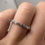 Thumbnail: East west baguette lab diamond wedding band 