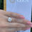 Thumbnail: 3 carat oval cut moissanite ring with half moon side stones