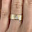 Thumbnail: 4mm triangle wide 6mm brushed gold band 