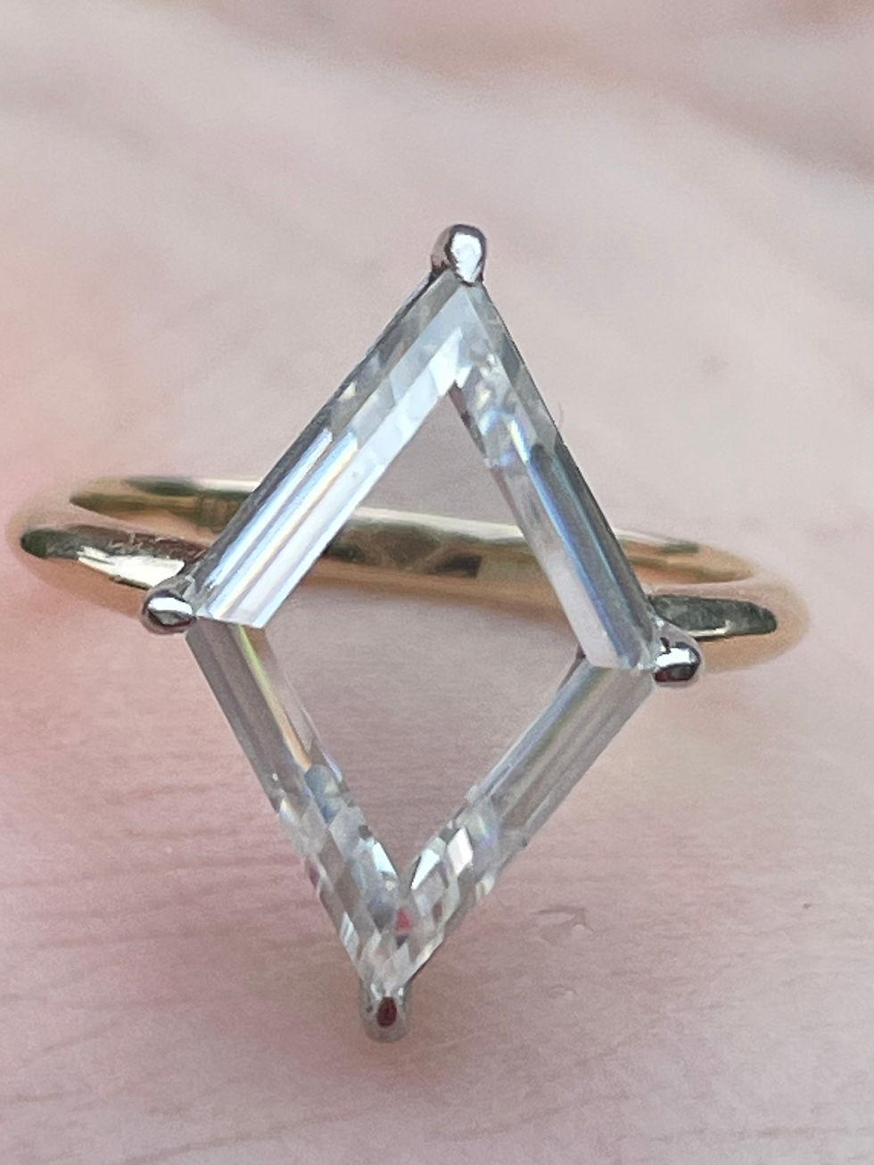 Thumbnail: 4.5 carat lozenge Portrait cut ring 