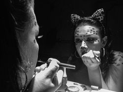 Make up at night. Bogotá, Colombia.