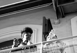 Hipster girl. Lecco, Italia.