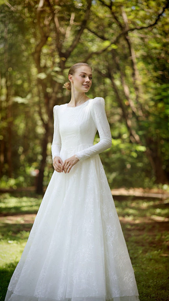 שמלת כלה צנועה