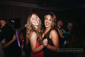 wedding guests dancing