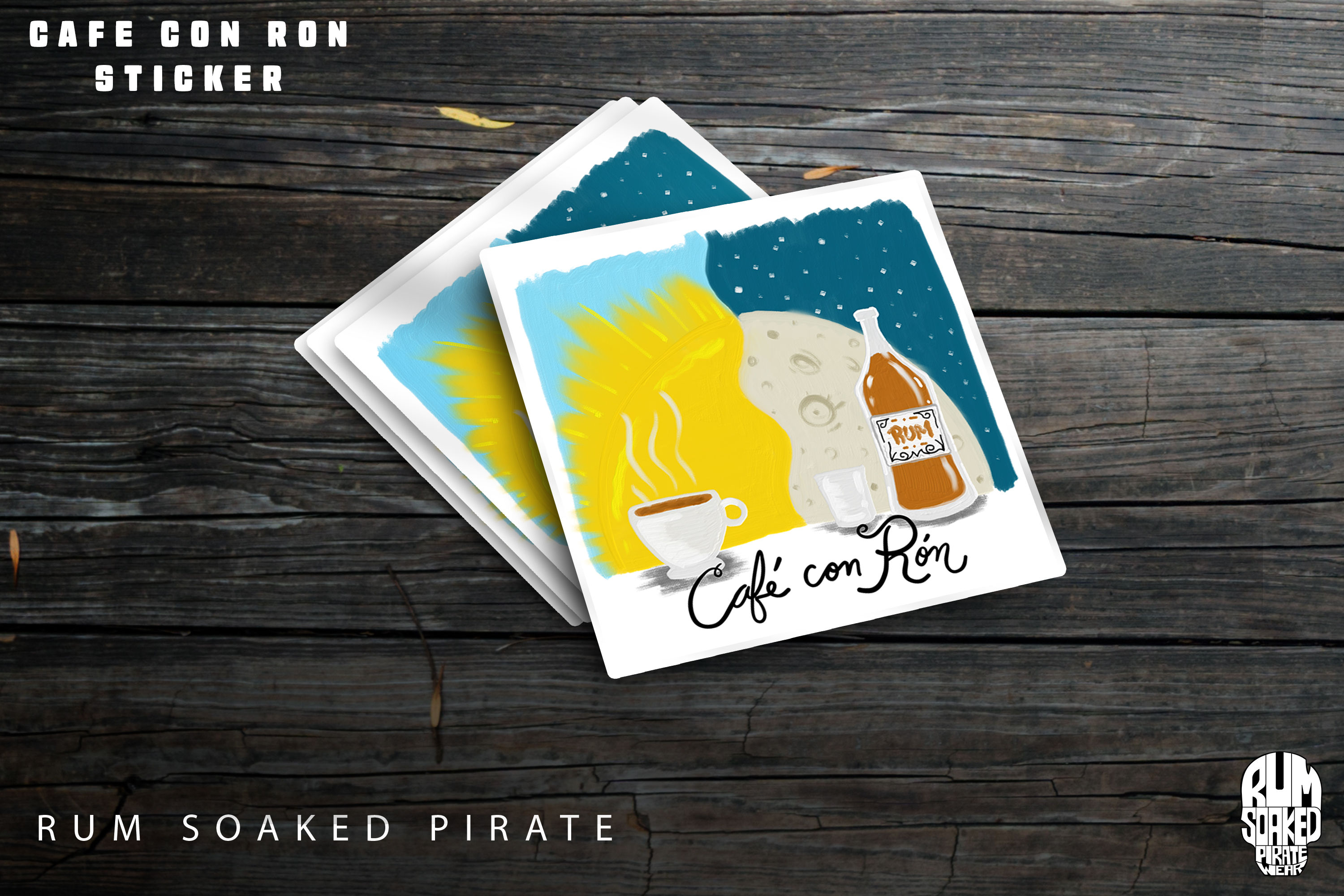 Cafe con Ron Sticker