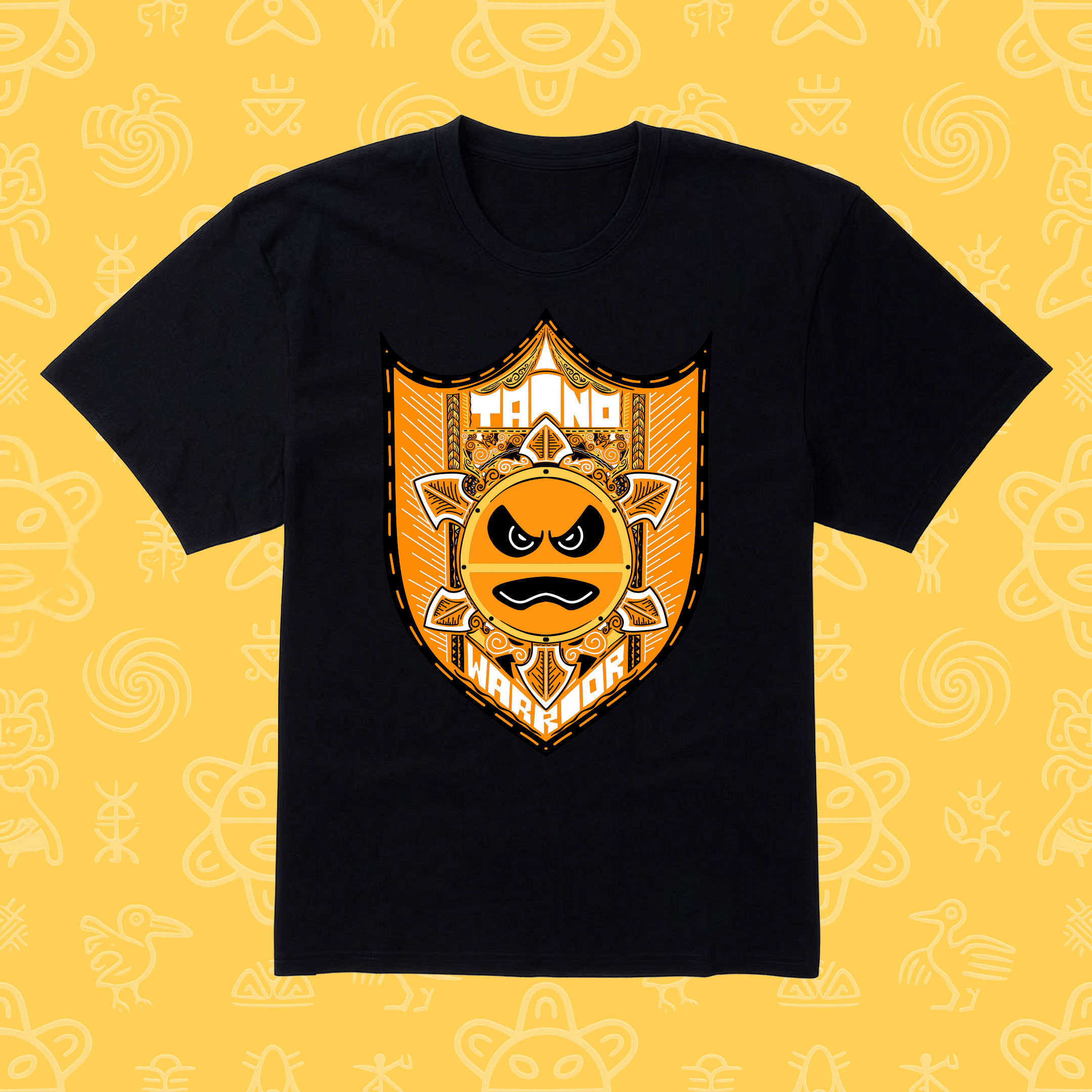 El Sol es Taino Golden Warrior Tee