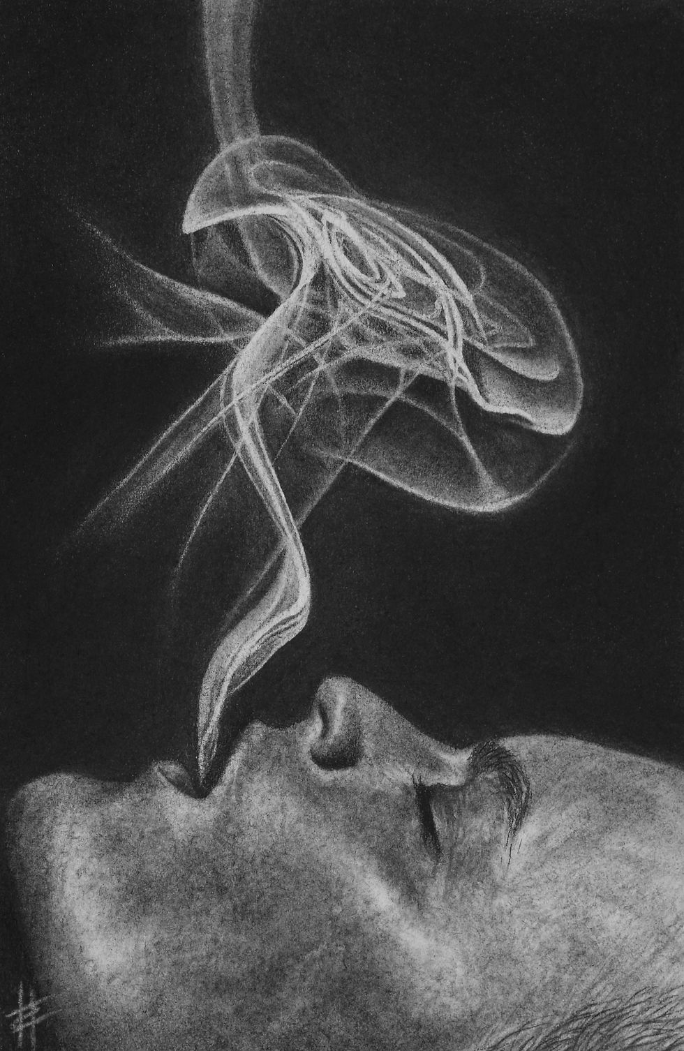 Breath of Life - Charcoal Drawing