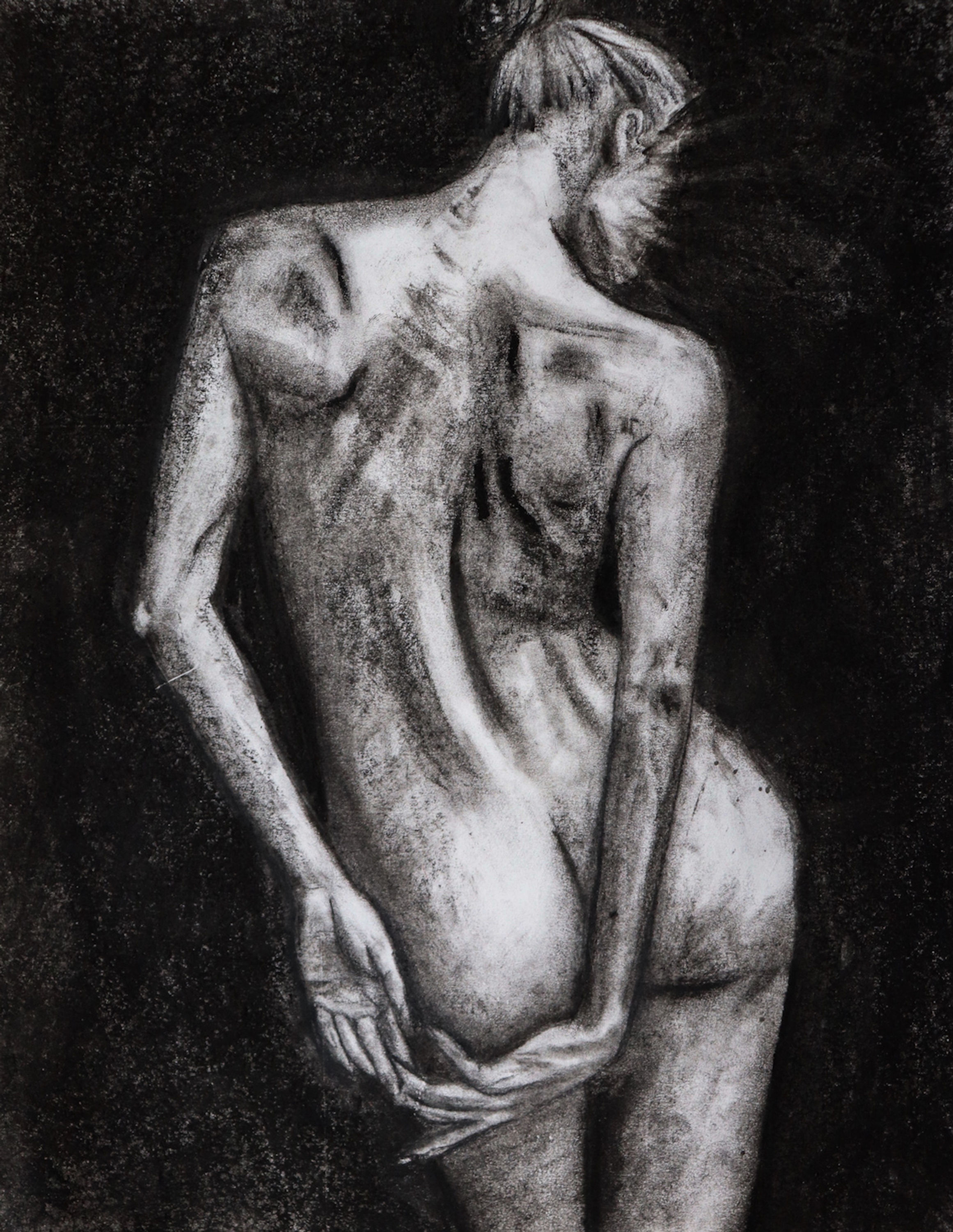 Charcoal Drawing Print of Does My Face Even Matter To You?