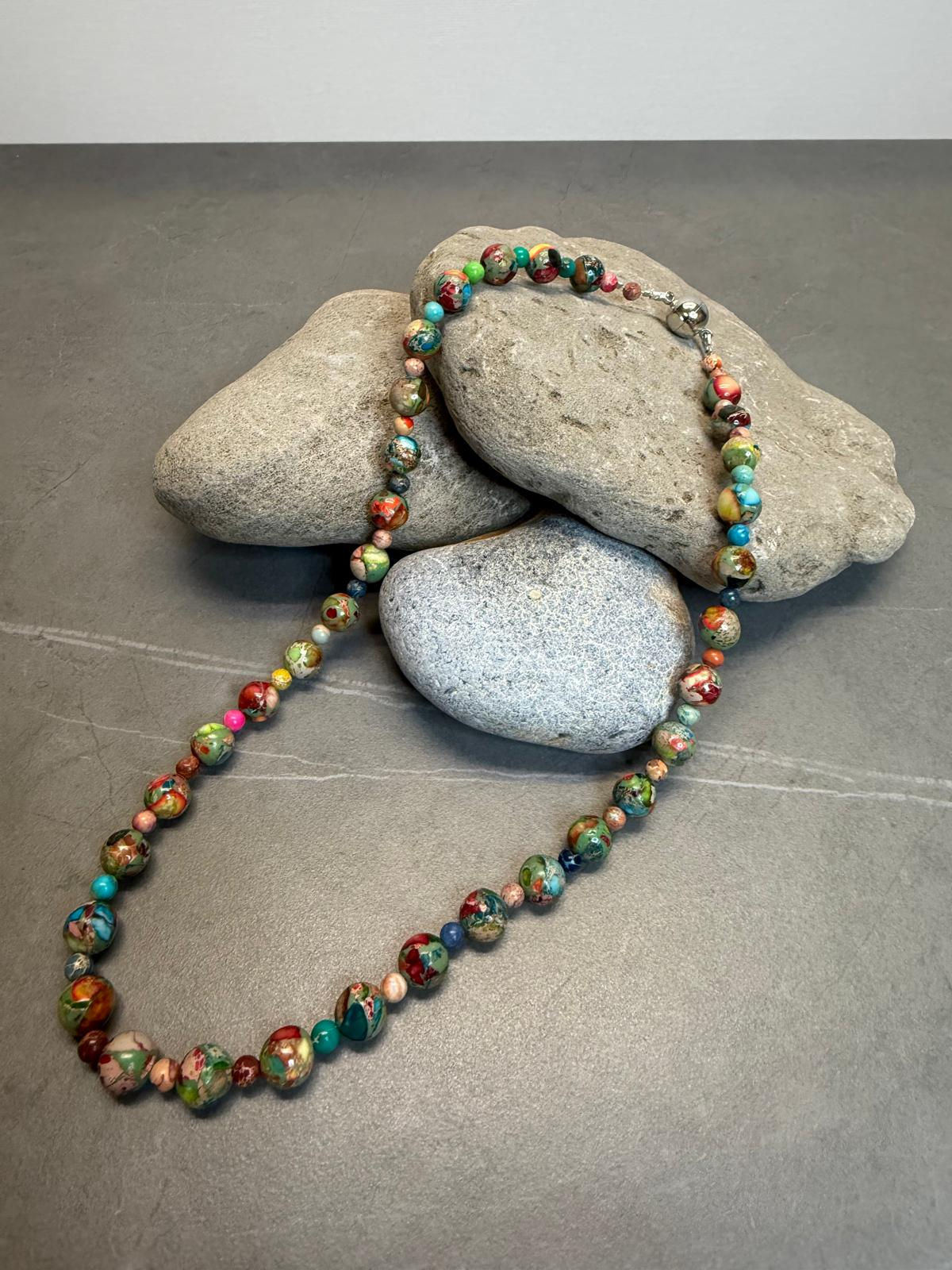 Natural Imperial Jasper bead Necklace