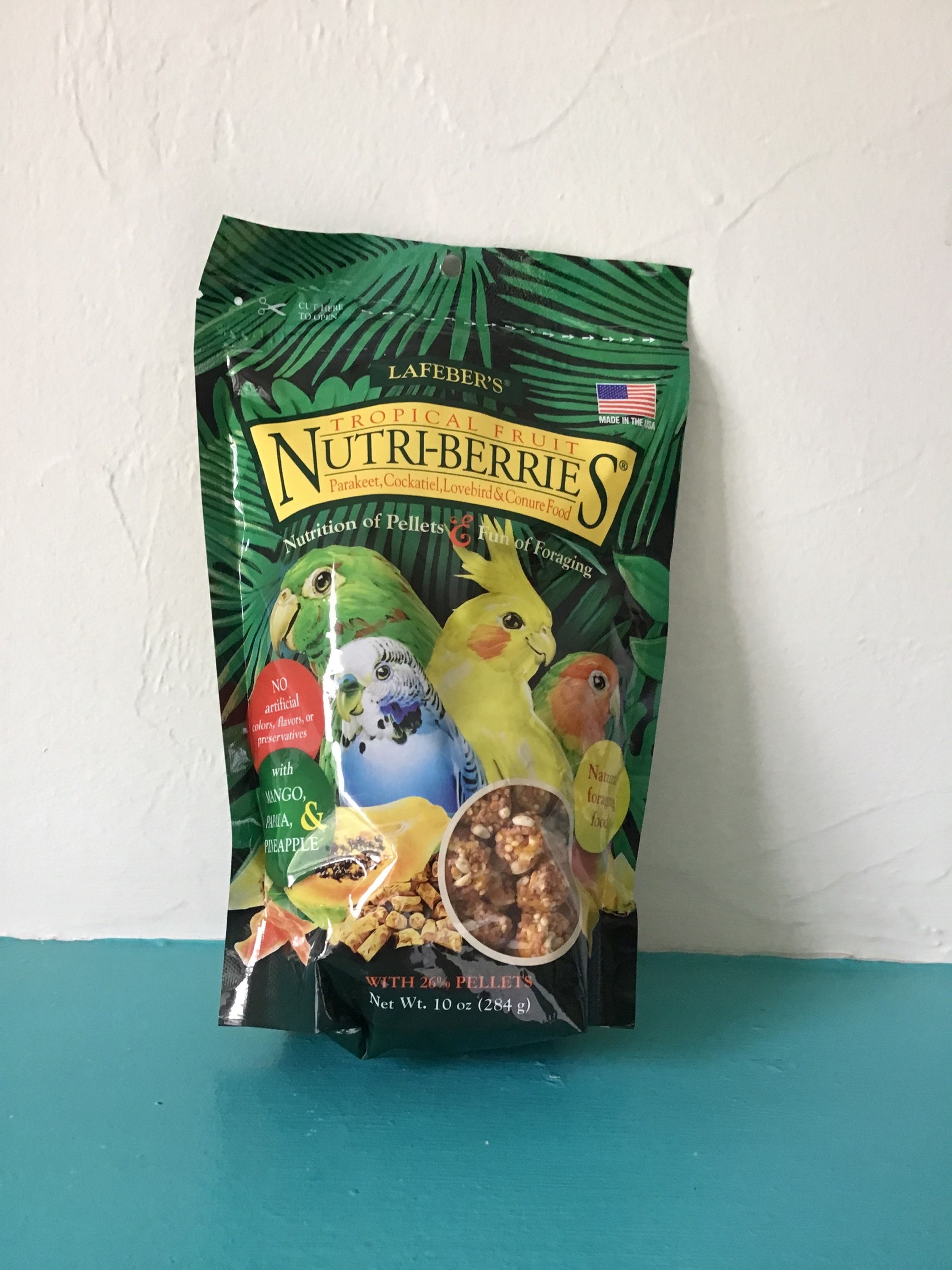 Lafebers Tropical Fruit NutriSoft-Berries Food for Parakeets & Cockatiel 