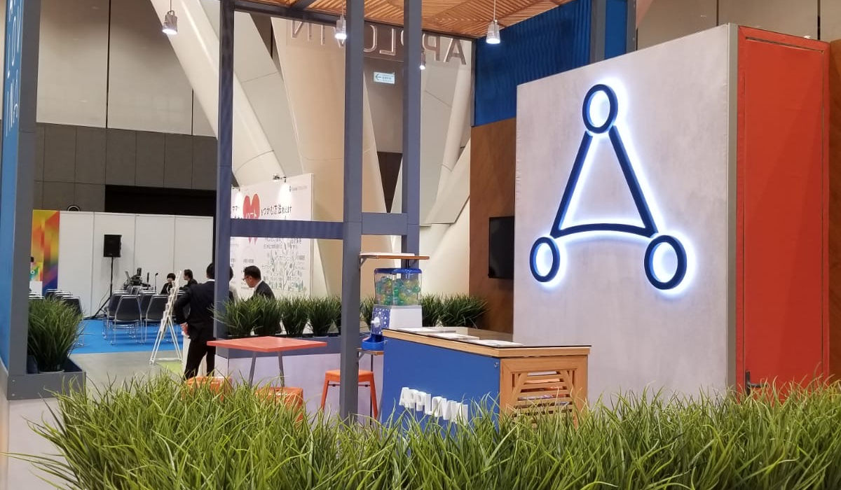 traveling booth design for international tech brand