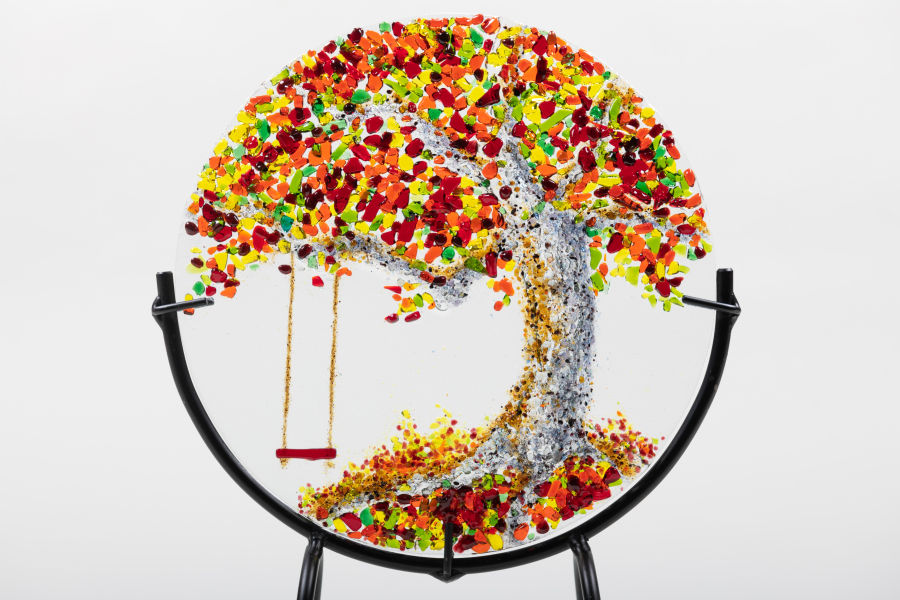 Landscape Fused Glass by Brent Harding