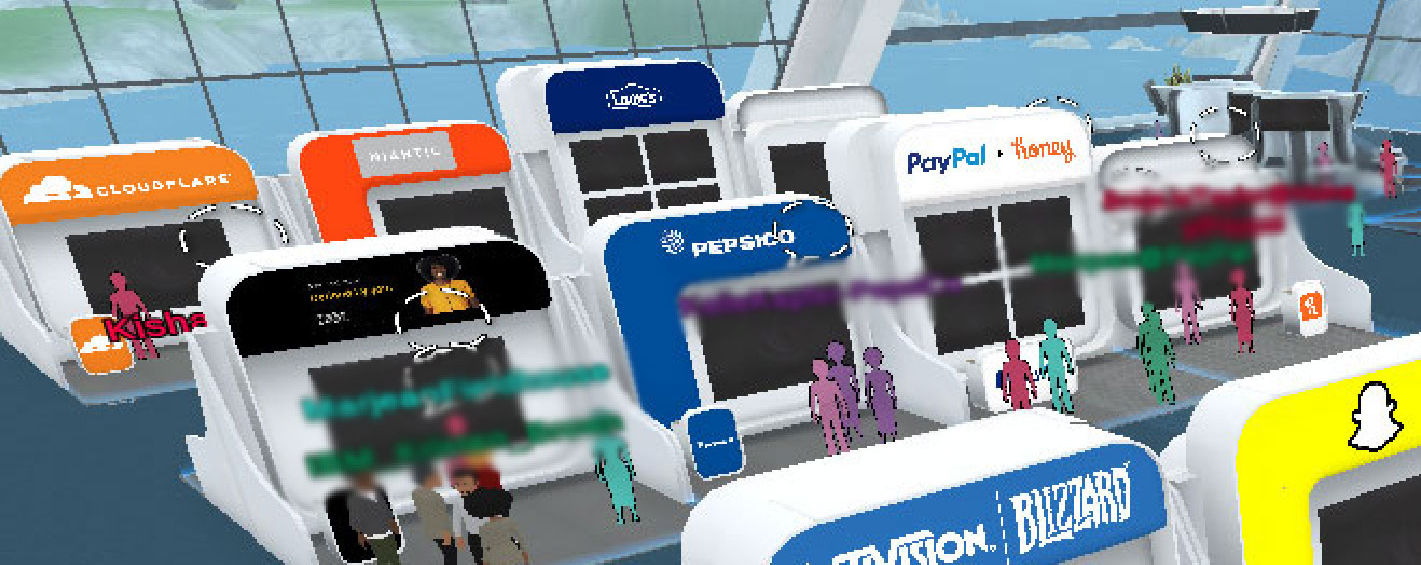 Environmental design for virtual event world