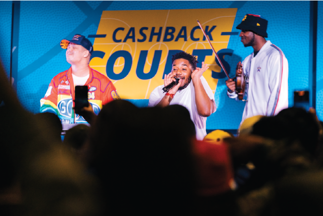 Stage design for Cashback Courts