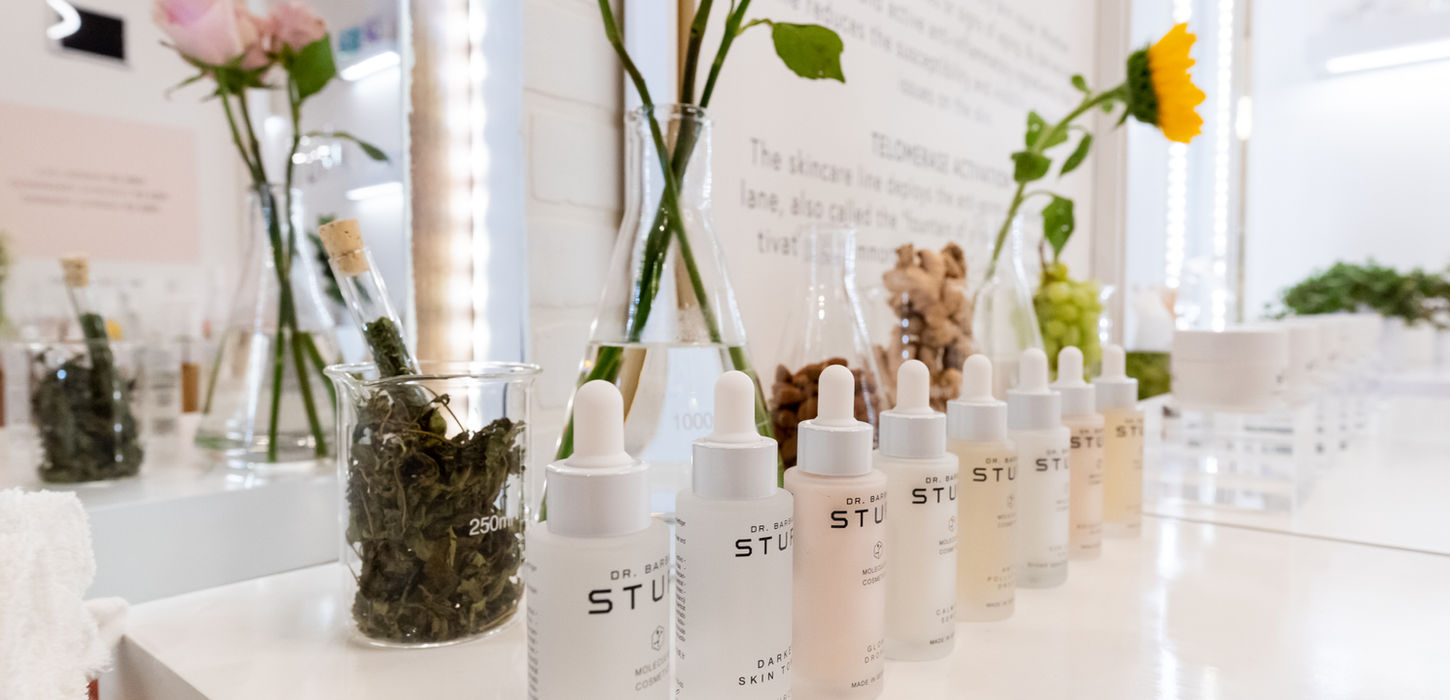 product display design for cosmetic brand